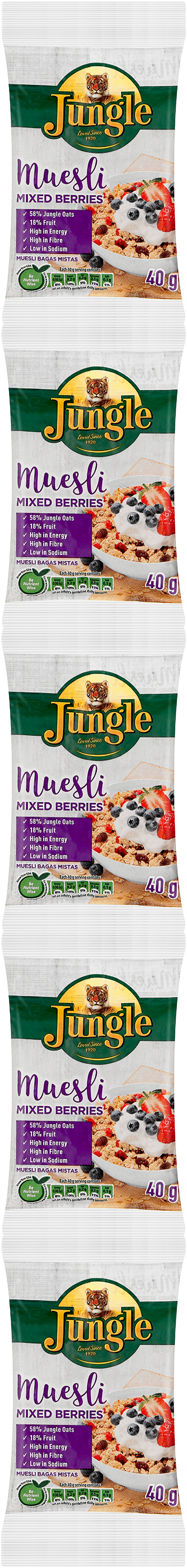 Muesli Mixed Berries 4x50g_web