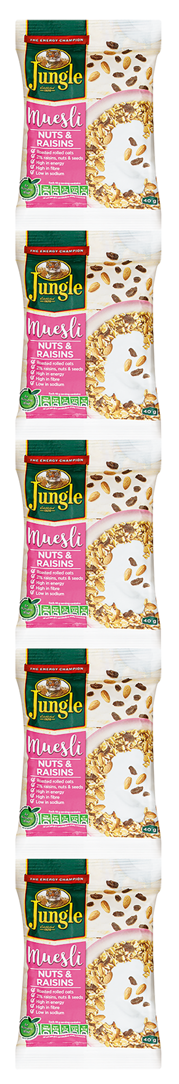 Muesli Nuts and Raisins 5x40g_web_web