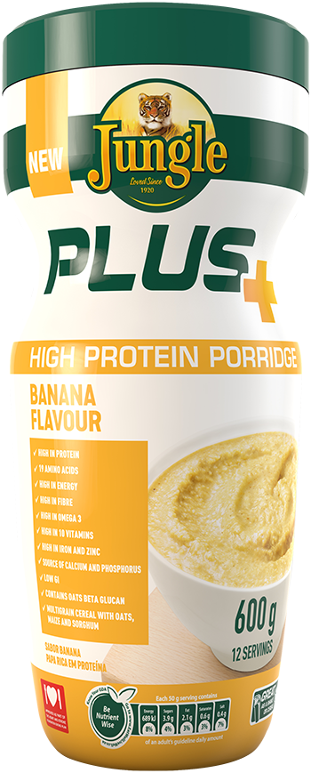Plus High Protein Porridge Banana Flovour 600g_web_web