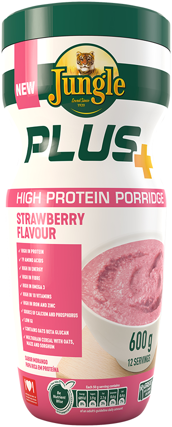 Plus High Protein Porridge Strawberry Flovour 600g_web_web