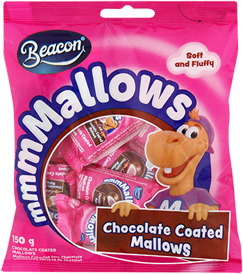 Mallows Chocolate Coated Pink and White Pillows 150g_web