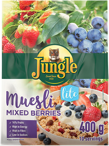 Muesli Mixed Berries Lite 400g_web