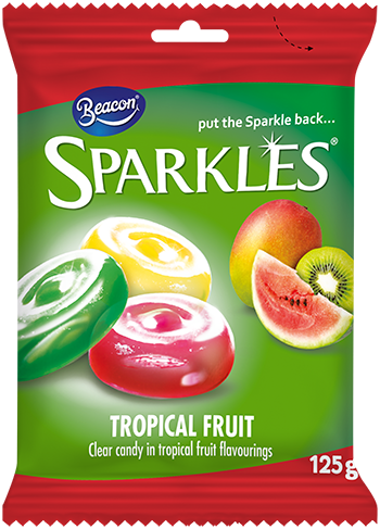 Sparkles Sweets Tropical Fruit 125g_web