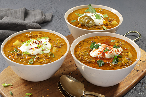 Moroccan inspired Lentil soup