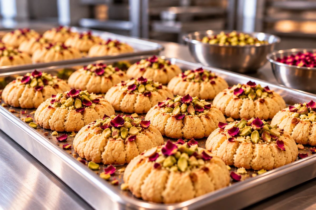 Pistachio & Rose Biscuits